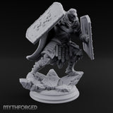 Double Shielded Orc Gladiator Miniature for Dungeons and Dragons, Pathfinder or other TTRPGs
