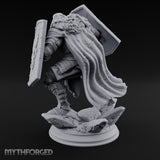 Double Shielded Orc Gladiator Miniature for Dungeons and Dragons, Pathfinder or other TTRPGs