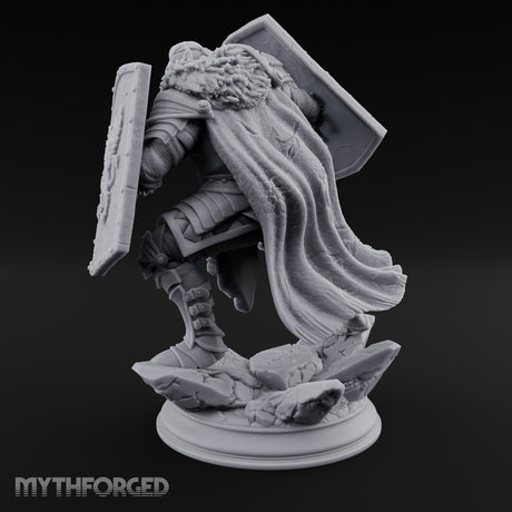 Double Shielded Orc Gladiator Miniature for Dungeons and Dragons, Pathfinder or other TTRPGs