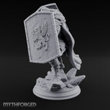 Double Shielded Orc Gladiator Miniature for Dungeons and Dragons, Pathfinder or other TTRPGs