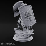 Double Shielded Orc Gladiator Miniature for Dungeons and Dragons, Pathfinder or other TTRPGs