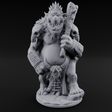 Belly Out Bossing Troll Tribe Chief Miniature for Dungeons and Dragons, Pathfinder or other TTRPGs
