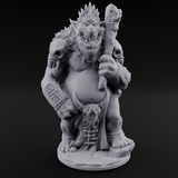 Belly Out Bossing Troll Tribe Chief Miniature for Dungeons and Dragons, Pathfinder or other TTRPGs