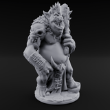 Belly Out Bossing Troll Tribe Chief Miniature for Dungeons and Dragons, Pathfinder or other TTRPGs