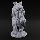 Belly Out Bossing Troll Tribe Chief Miniature for Dungeons and Dragons, Pathfinder or other TTRPGs