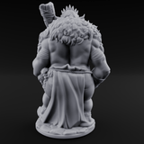 Belly Out Bossing Troll Tribe Chief Miniature for Dungeons and Dragons, Pathfinder or other TTRPGs
