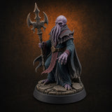Trident Clutching Mind Flayer Sorcerer — painted concept preview (miniature supplied unpainted)