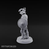 Trident Shield Clashing Human Gladiator Model A Miniature for Dungeons and Dragons, Pathfinder or other TTRPGs