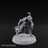 Trident Shield Clashing Human Gladiator Model C Miniature for Dungeons and Dragons, Pathfinder or other TTRPGs