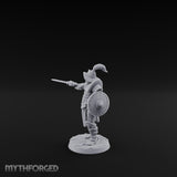 Trident Shield Clashing Human Gladiators Miniature for Dungeons and Dragons, Pathfinder or other TTRPGs