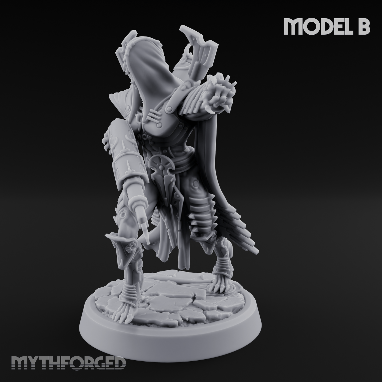 Weapons Bristling Elite Corpse Fleet Infantry Miniature for Dungeons and Dragons, Pathfinder or other TTRPGs