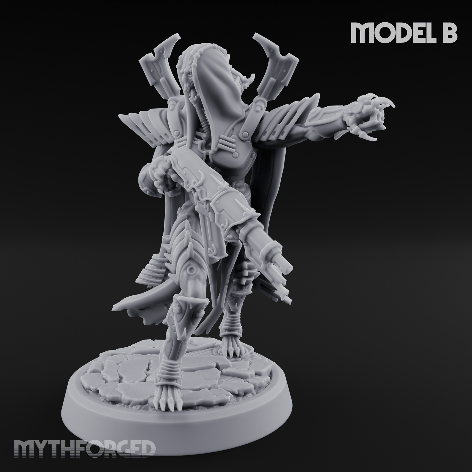 Weapons Bristling Elite Corpse Fleet Infantry Miniature for Dungeons and Dragons, Pathfinder or other TTRPGs