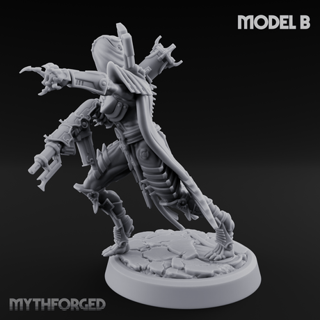 Weapons Bristling Elite Corpse Fleet Infantry B Miniature for Dungeons and Dragons, Pathfinder or other TTRPGs