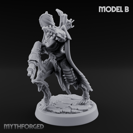 Weapons Bristling Elite Corpse Fleet Infantry B Miniature for Dungeons and Dragons, Pathfinder or other TTRPGs
