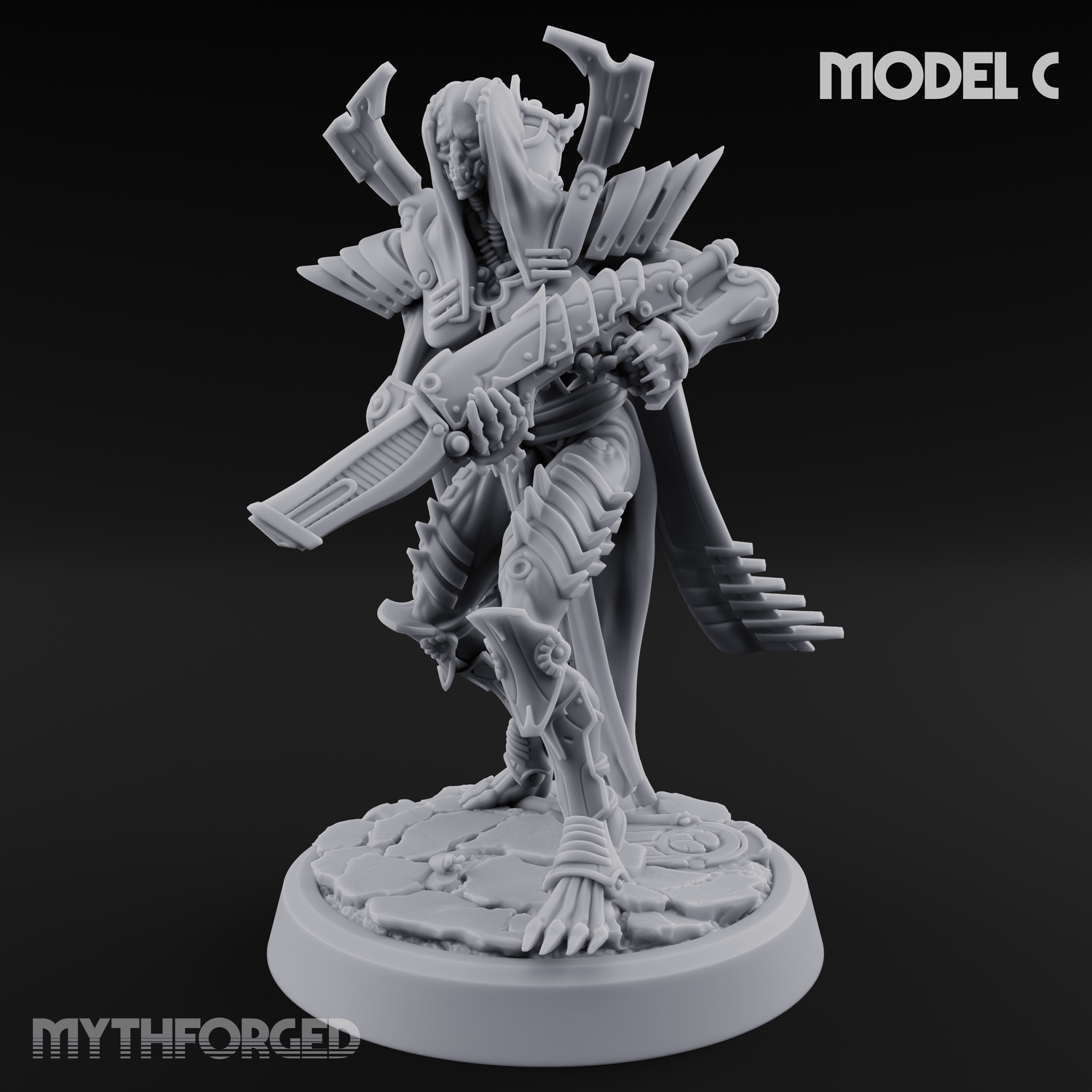 Weapons Bristling Elite Corpse Fleet Infantry Miniature for Dungeons and Dragons, Pathfinder or other TTRPGs
