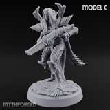 Weapons Bristling Elite Corpse Fleet Infantry Miniature for Dungeons and Dragons, Pathfinder or other TTRPGs