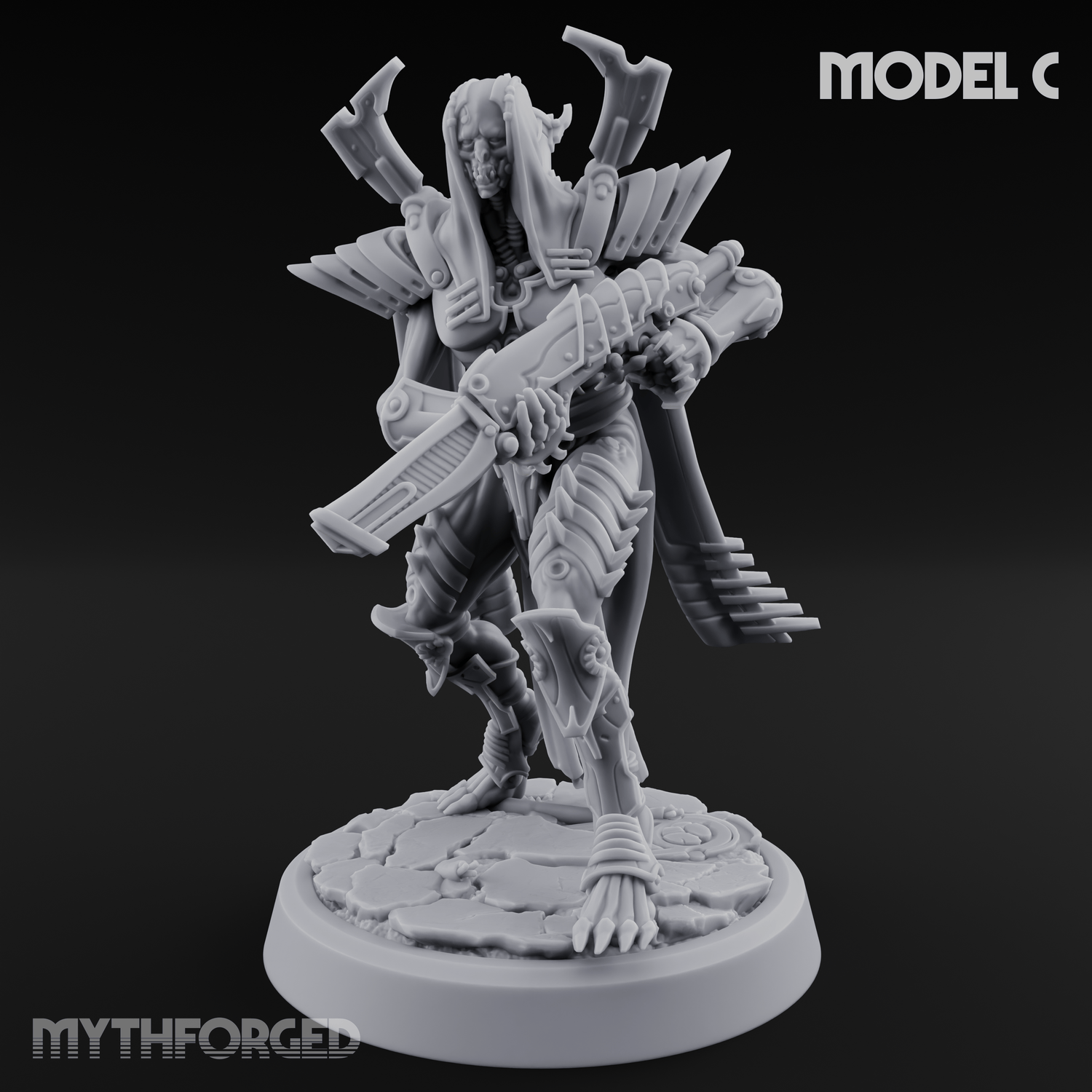 Weapons Bristling Elite Corpse Fleet Infantry Miniature for Dungeons and Dragons, Pathfinder or other TTRPGs