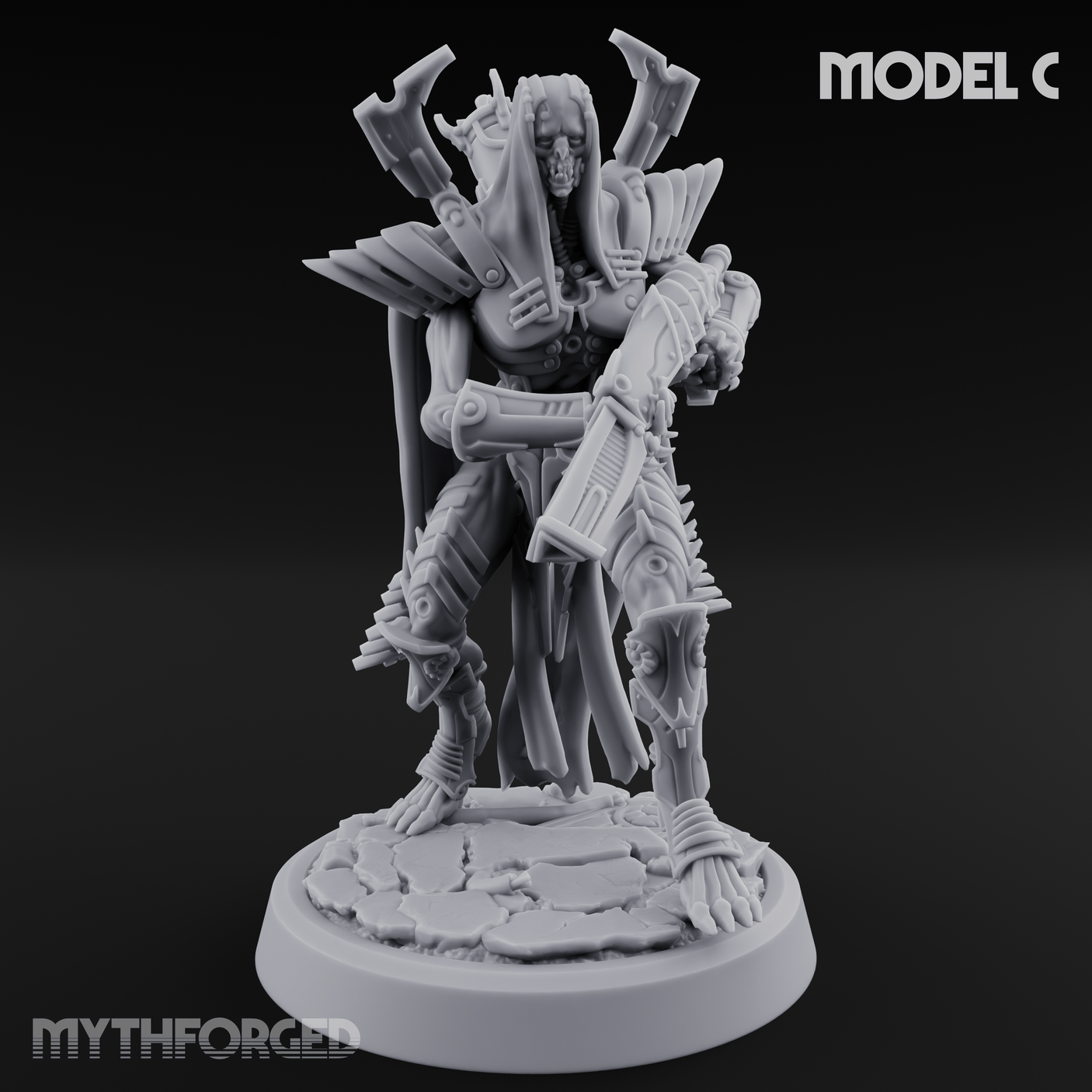 Weapons Bristling Elite Corpse Fleet Infantry Miniature for Dungeons and Dragons, Pathfinder or other TTRPGs