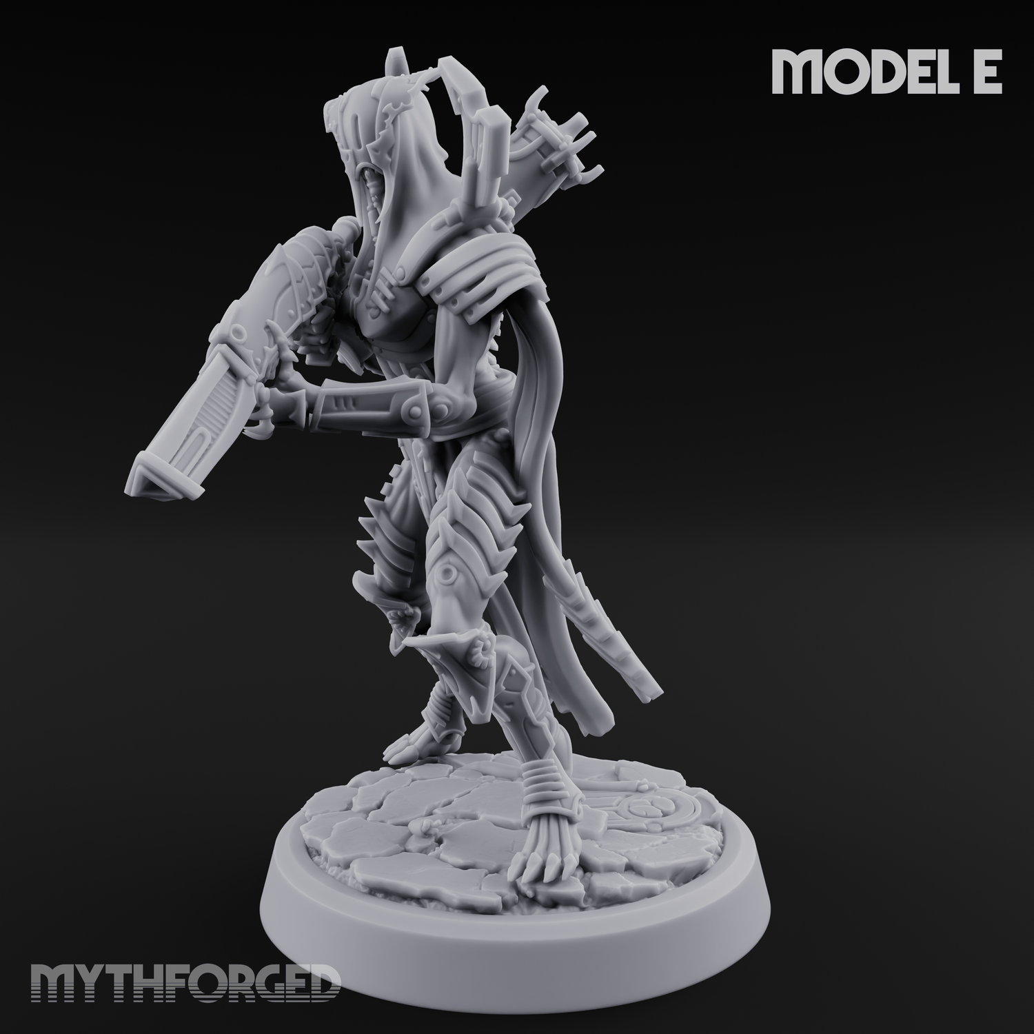 Weapons Bristling Elite Corpse Fleet Infantry Miniature for Dungeons and Dragons, Pathfinder or other TTRPGs