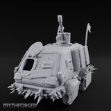 Turret-Mounted Spike-Rammed Wasteland Battle Truck Miniature for Dungeons and Dragons, Pathfinder or other TTRPGs