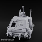 Turret-Mounted Spike-Rammed Wasteland Battle Truck Miniature for Dungeons and Dragons, Pathfinder or other TTRPGs