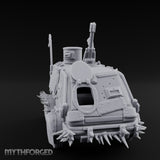 Turret-Mounted Spike-Rammed Wasteland Battle Truck Miniature for Dungeons and Dragons, Pathfinder or other TTRPGs