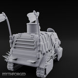 Turret-Mounted Spike-Rammed Wasteland Battle Truck Miniature for Dungeons and Dragons, Pathfinder or other TTRPGs