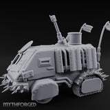 Turret-Mounted Spike-Rammed Wasteland Battle Truck Miniature for Dungeons and Dragons, Pathfinder or other TTRPGs