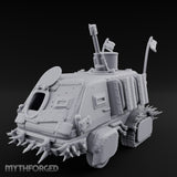 Turret-Mounted Spike-Rammed Wasteland Battle Truck Miniature for Dungeons and Dragons, Pathfinder or other TTRPGs