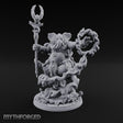 Trunk Twisting Staff Raising Loxodon Shaman Miniature for Dungeons and Dragons, Pathfinder or other TTRPGs