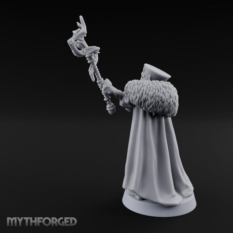Frost Conjuring Winter Tsarina Miniature for Dungeons and Dragons, Pathfinder or other TTRPGs