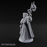 Frost Conjuring Winter Tsarina Miniature for Dungeons and Dragons, Pathfinder or other TTRPGs