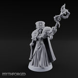 Frost Conjuring Winter Tsarina Miniature for Dungeons and Dragons, Pathfinder or other TTRPGs