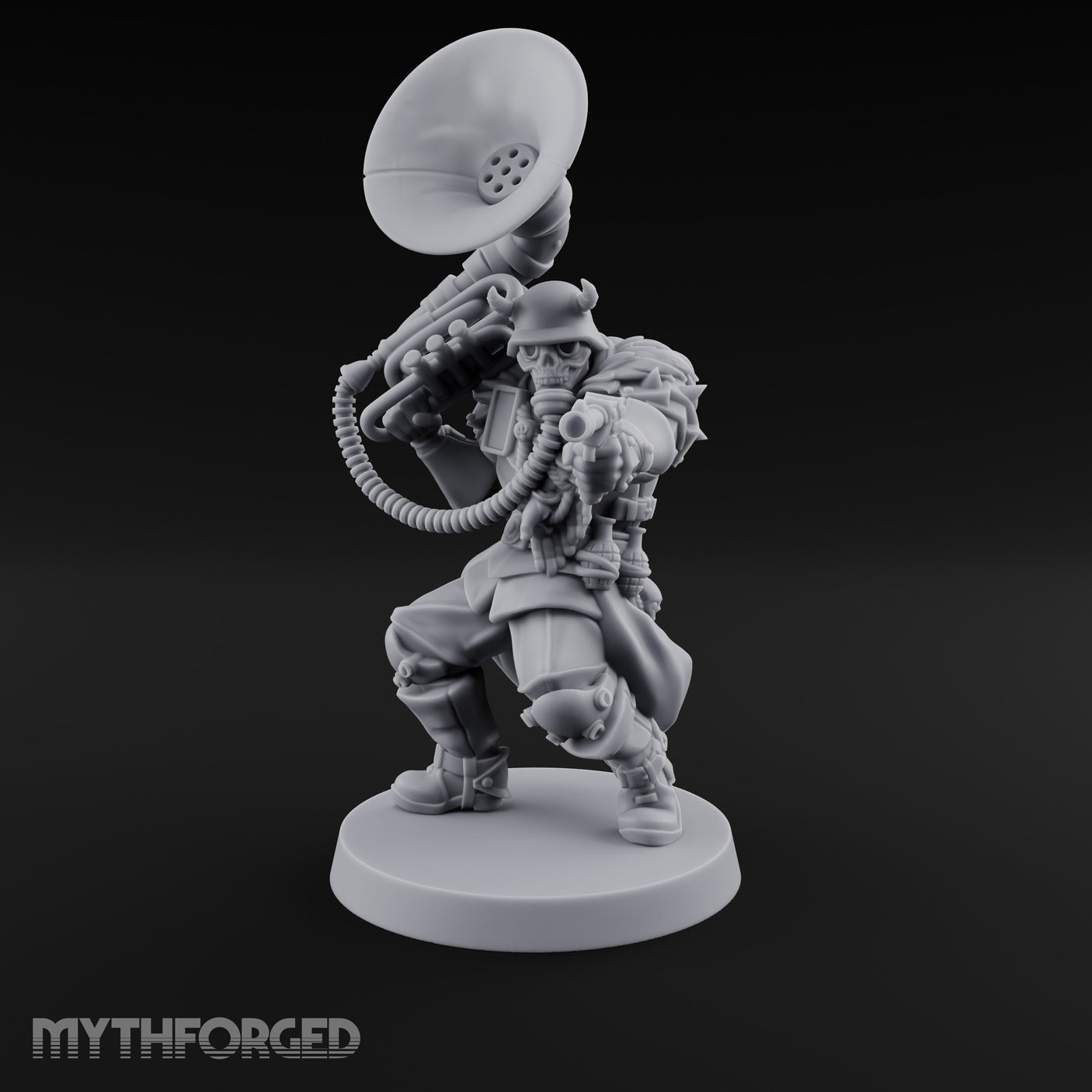 Tuba Blasting Crouching Skeleton Trooper Musician gallery 1