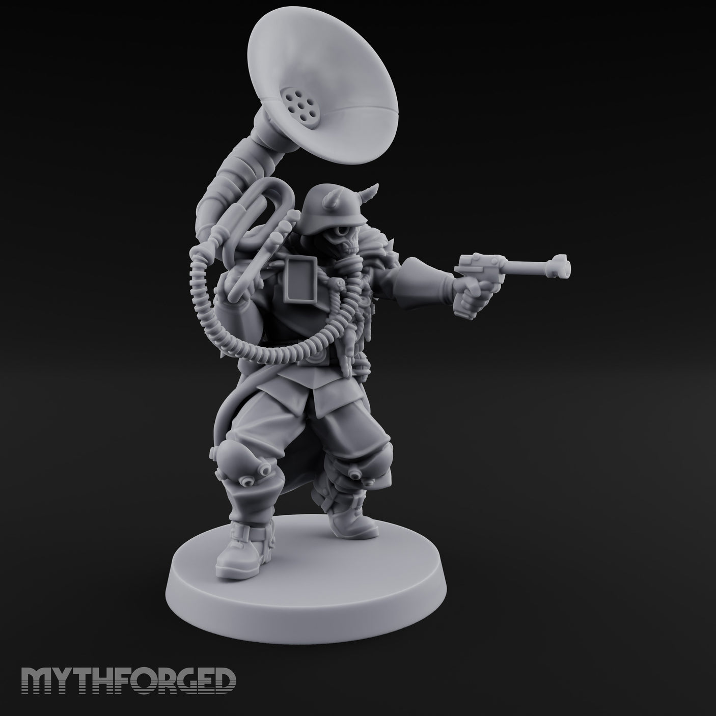 Tuba Blasting Crouching Skeleton Trooper Musician gallery 3