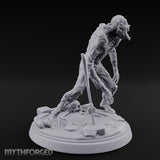 Tumour Covered Lurching Zombie Mutant Miniature for Dungeons and Dragons, Pathfinder or other TTRPGs