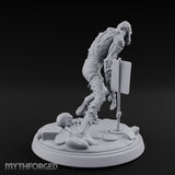 Tumour Covered Lurching Zombie Mutant Miniature for Dungeons and Dragons, Pathfinder or other TTRPGs
