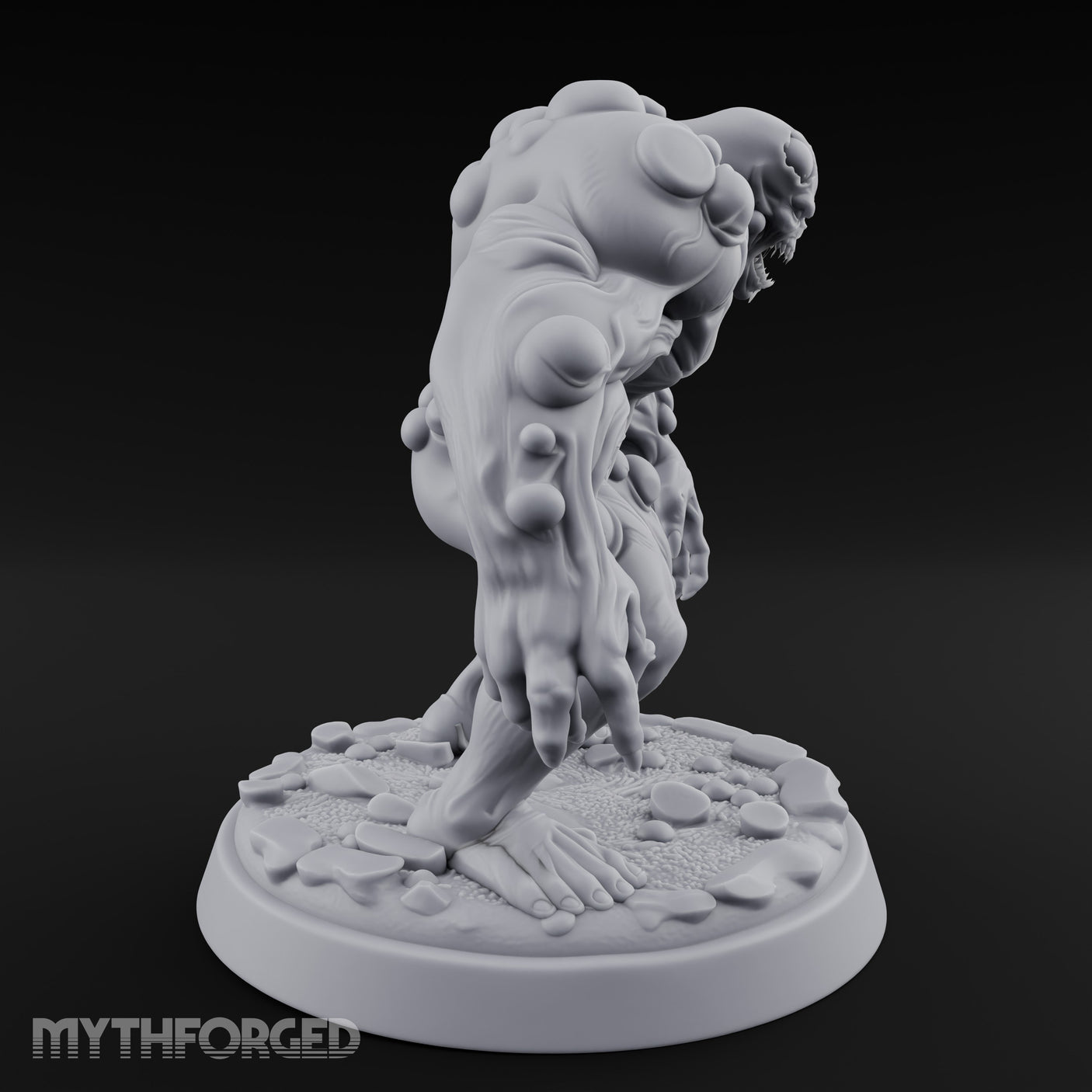 Tumour Riddled Pouncing Mutant Aberration Miniature for Dungeons and Dragons, Pathfinder or other TTRPGs