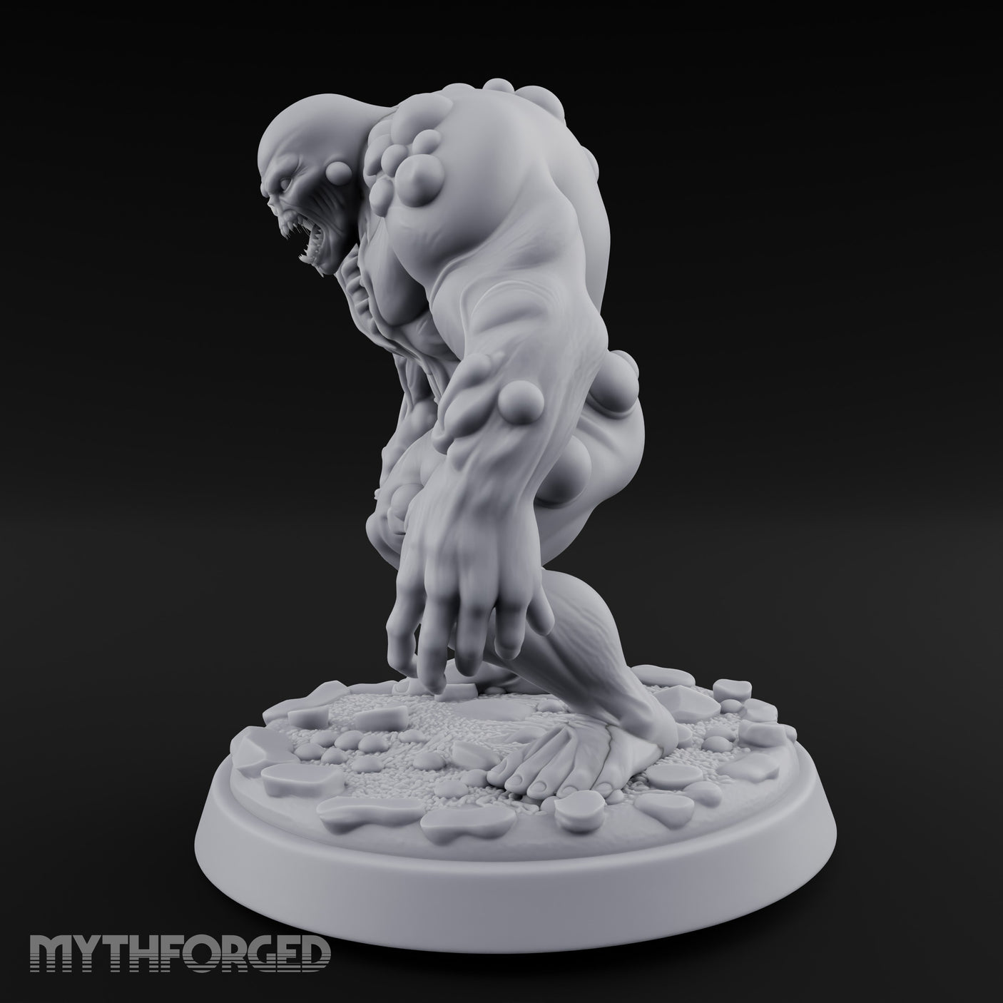 Tumour Riddled Pouncing Mutant Aberration Miniature for Dungeons and Dragons, Pathfinder or other TTRPGs
