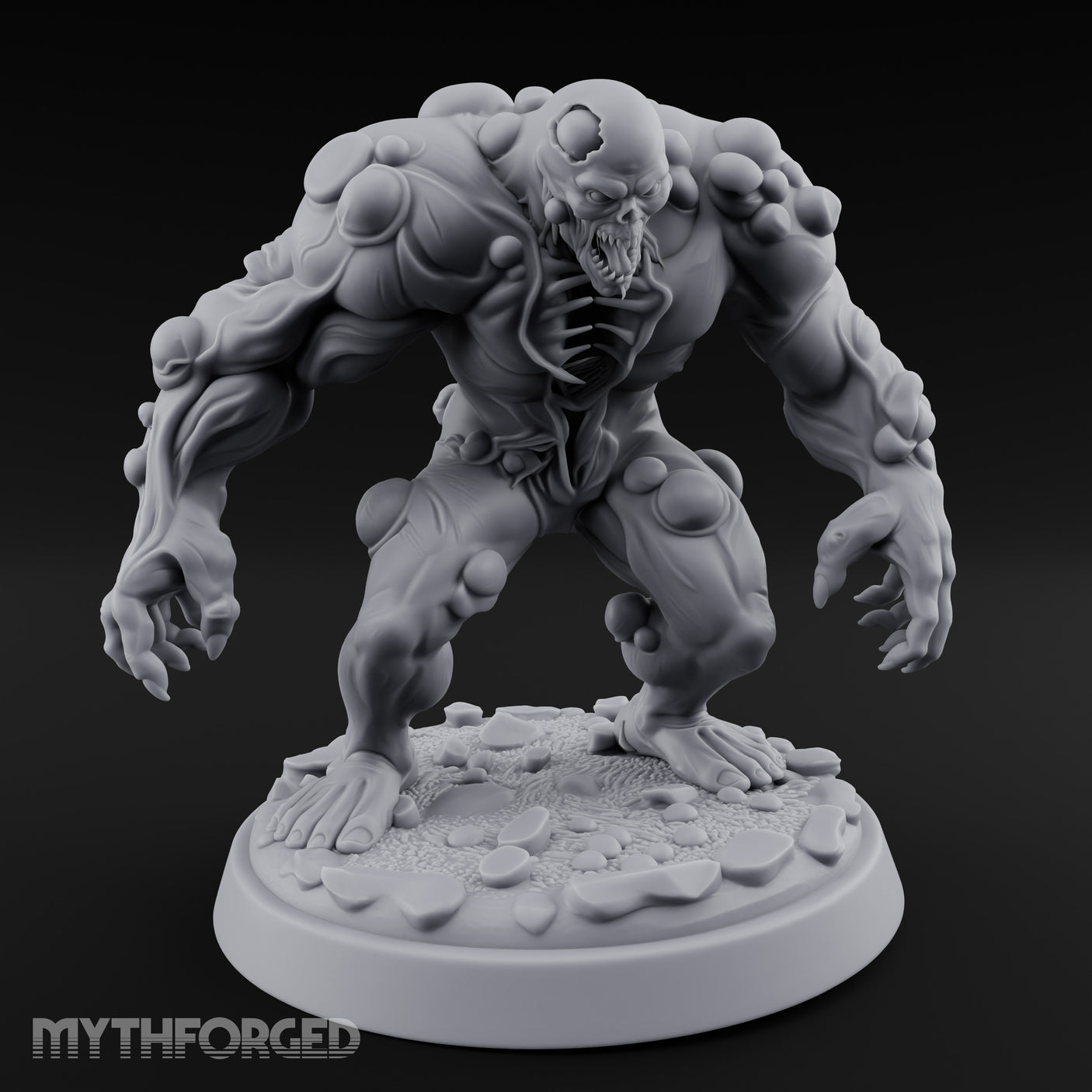 Tumour Riddled Pouncing Mutant Aberration Miniature for Dungeons and Dragons, Pathfinder or other TTRPGs