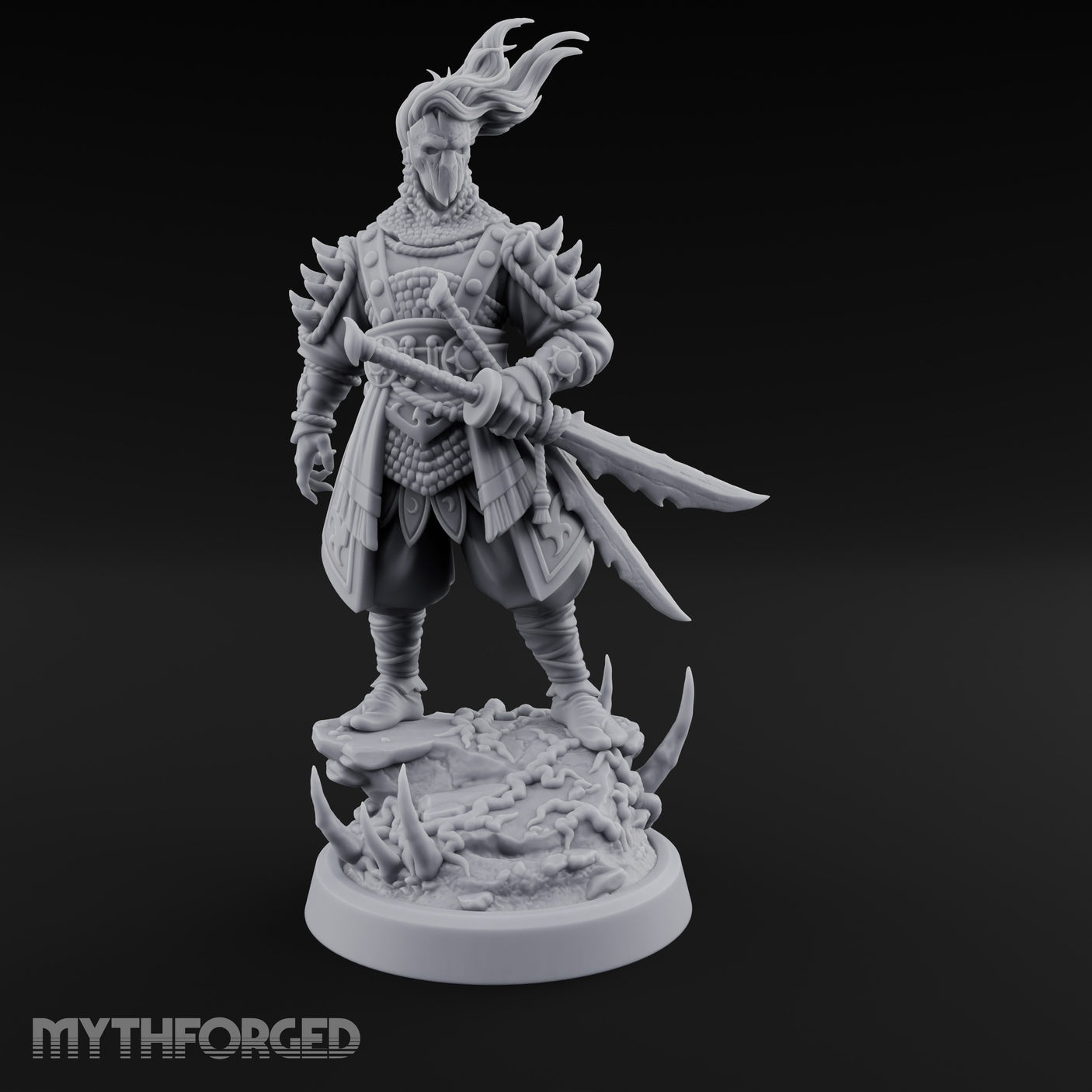 Twin Blade Readying Masked Elf Warrior gallery 1