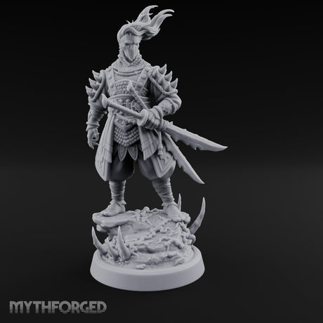 Twin Blade Readying Masked Elf Warrior gallery 1