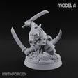 Twin Blade Slashing Kobold Assassin A Miniature for Dungeons and Dragons, Pathfinder or other TTRPGs