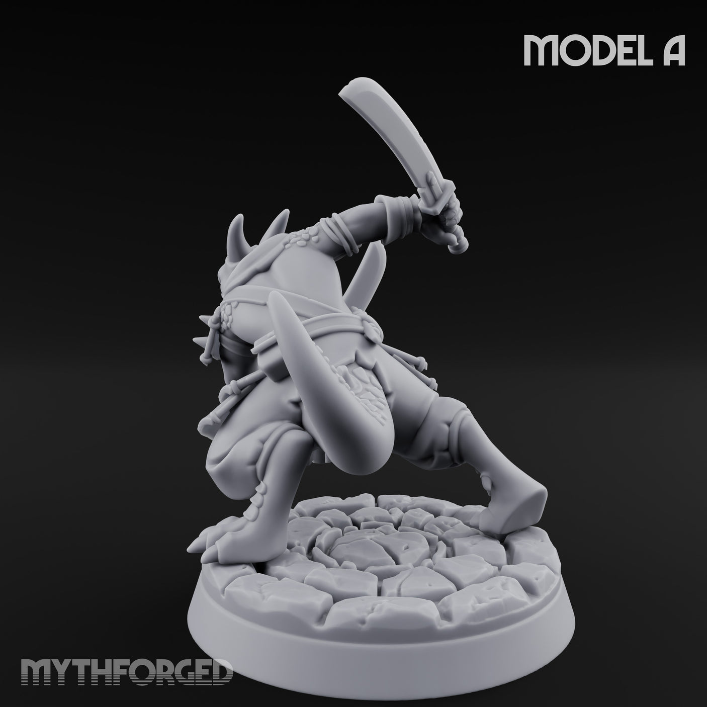 Twin Blade Slashing Kobold Assassin A Miniature for Dungeons and Dragons, Pathfinder or other TTRPGs