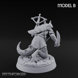 Twin Blade Slashing Kobold Assassin B Miniature for Dungeons and Dragons, Pathfinder or other TTRPGs