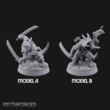 Twin Blade Slashing Kobold Assassins Miniature for Dungeons and Dragons, Pathfinder or other TTRPGs