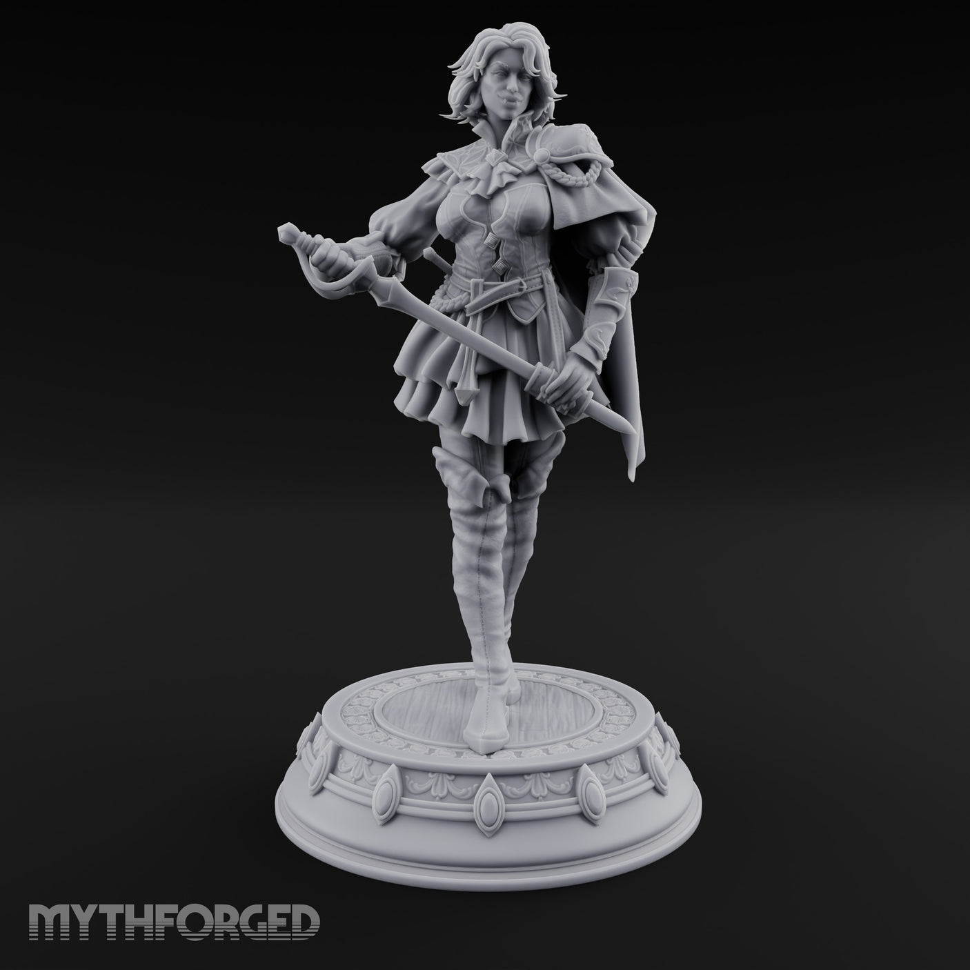 Twin Blade Striding Human Duelist — 75mm