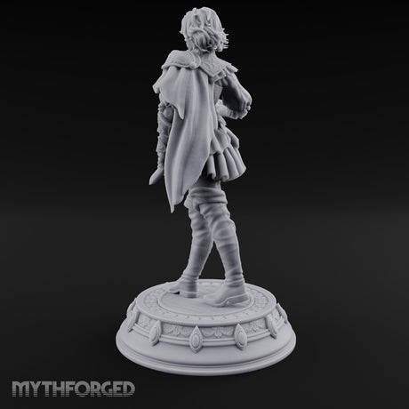 Twin Blade Striding Human Duelist Miniature for Dungeons and Dragons, Pathfinder or other TTRPGs