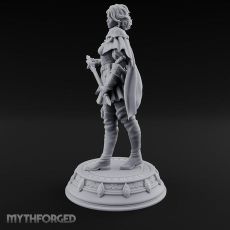 Twin Blade Striding Human Duelist Miniature for Dungeons and Dragons, Pathfinder or other TTRPGs