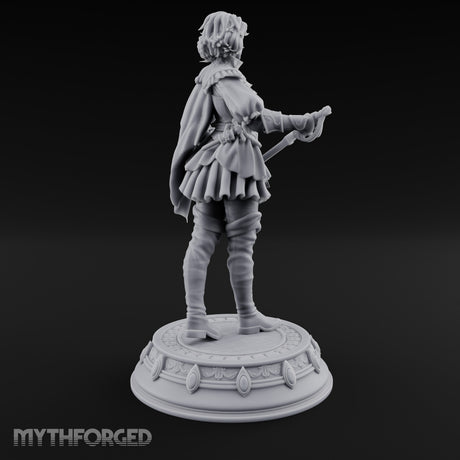 Twin Blade Striding Human Duelist Miniature for Dungeons and Dragons, Pathfinder or other TTRPGs